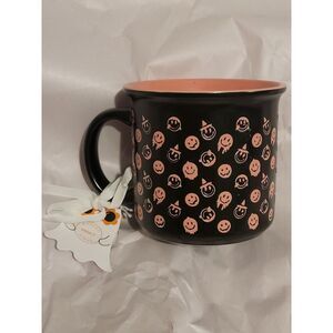 Pink HALLOWEEN Ghost Coffee Tea Mug 16 oz. Soft Touch NEW By‎ Sunday Morning